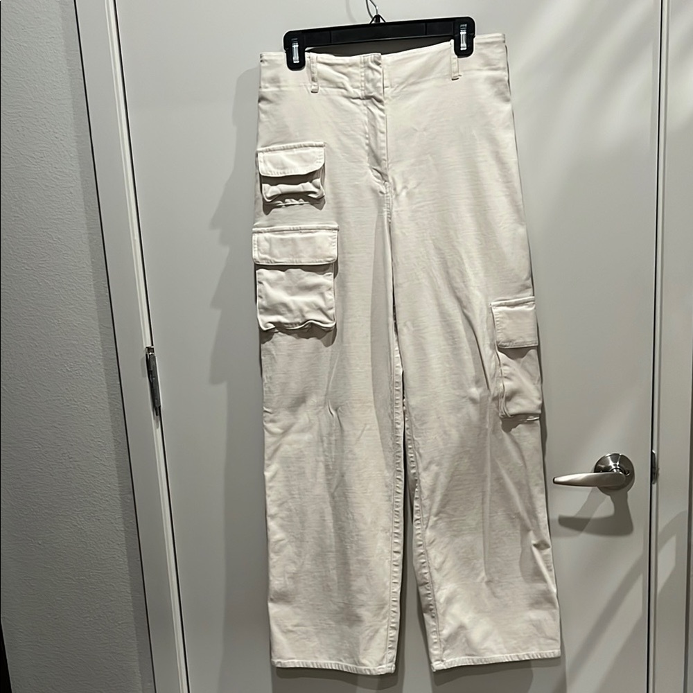 Aritzia Wilfred Free Picture Cargo Pants - Light Birch, Size 10